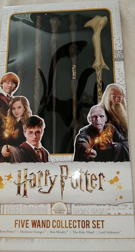 5 Wand Collector Set BRAND NEW SHIP/'S FREE TODAY PRIORITY HARRY POTTER Five