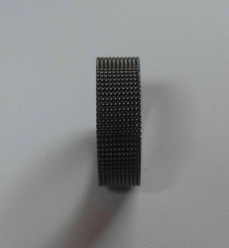 Details about  / Men/'s Flexible Stainless Steel Woven Mesh Black Screen Ring