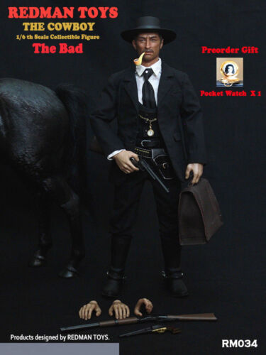 REDMAN TOYS The Cowboy Action Figure Set RM034 The Bad 1//6 Scale Male Model Toys
