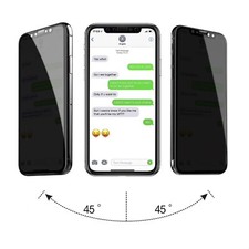 iPhone Blickschutz Panzerfolie Privacy Schutzglas Anti-Spy Full Screen 3D