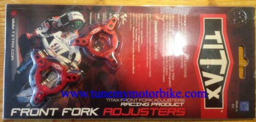 Titax Gabelversteller Rot 17 mm BMW S1000RR 2009-2014 front fork adjuster red