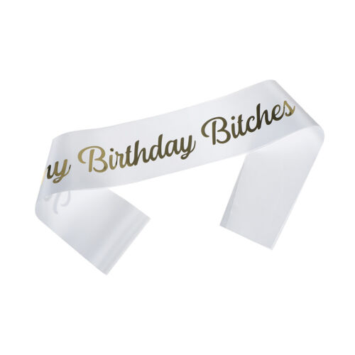 "It's My Birthday Bitches" Satin Sash Birthday Party Decor Hen Party Suppli uDPT 