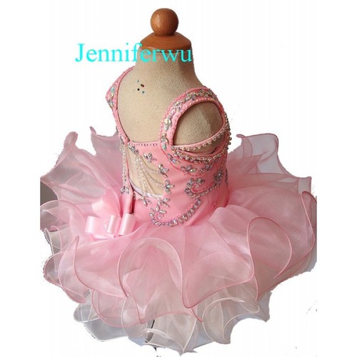 Infant//toddler//kids//baby//children Girl/'s Glitz Pageant Dress 1-6T G123-1