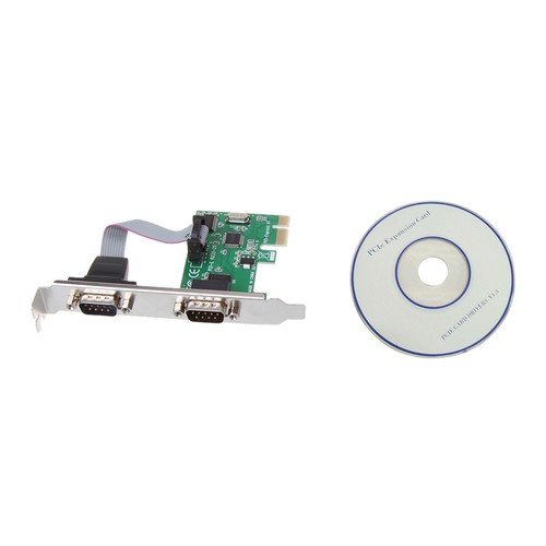 PCI-E PCI to Dual Serial DB9 RS232 Express Serial Controller Adapter Card 2-Port