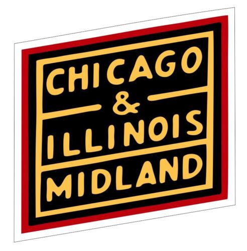 Chicago & Illinois Railway Sticker R6988 Railroad Train Sign YOU CHOOSE SIZE 