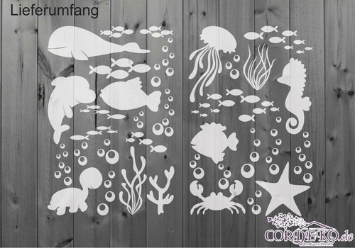 Curtains Blinds 70 X Aufkleber Fische Meerestiere Glasdekor Dusche Bad Milchglas Glastattoo Deko Home Furniture Diy New Times Bg