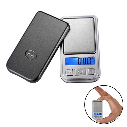 0.01*200g LCD Ultrathin Jewelry Drug Digital Portable Pocket Scale Mini Accurate