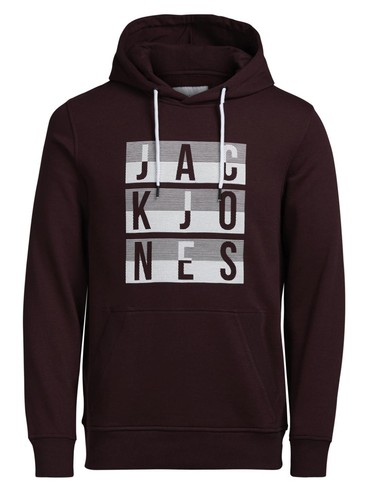 JACK /& JONES Originals Mens Overhead Hoodie GYM Hooded Cotton Sweatshirt Top