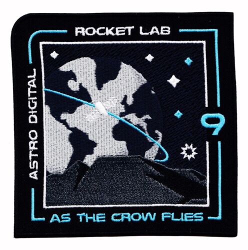 AS THE CROW FLIES ROCKET LAB 9 ELECTRON-ASTRO DIGITAL SATELLITE Mission PATCH 