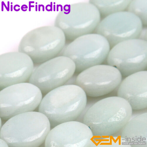 Mixed Amazonite Natural Oval Loose Gemstone Beads For Jewelry Making Strand 15/"