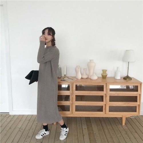 Details about / Autumn Winter Knitted Maternity Sweater Dress Elegant Maxi For Pregnant Women