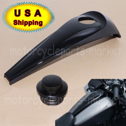 Smooth Dash Fuel Console Cover+Gas Tank Cap Screw For Harley Touring Model 08-18