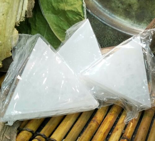 White Selenite Crystal Charging Plate Crystal Natural Healing Salt Cleanse Altar 