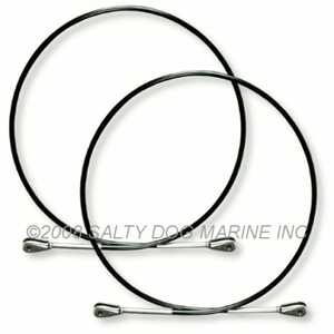 #2-162542 2 - NEW HOBIE CAT 17 SPORT BRIDLE WIRES BLACK