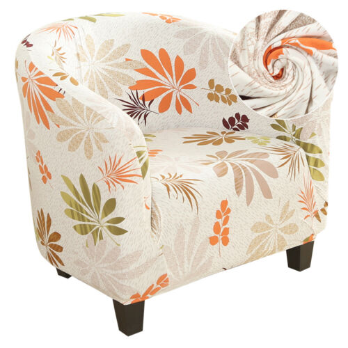 Armchair Slipcover Tub Chair Cover Floral Elastic Sofa Protector Seat Home Decor 