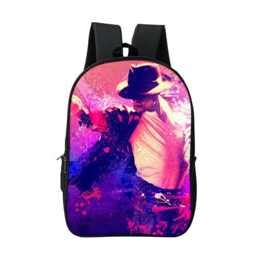 Michael Jackson 3D Print Fashion Bag Girls Boys Travel School Backpack A31