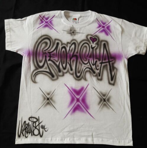 streetdance custom airbrushed children/'s T-Shirts Urbanist Graffiti Hip Hop
