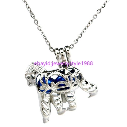 K575 Gorilla arôme perle cage animal singe Flottant Diffuseur Charms Neckace 18/"