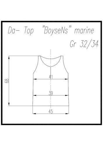 Femmes-top Cold washed de Boysens taille 32 à 38 Marine