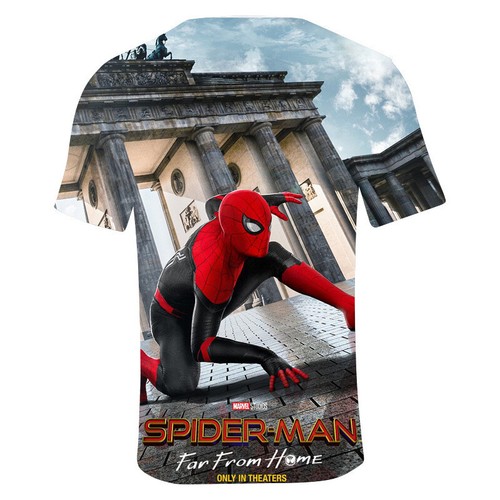 Avengers Spider-Man Boys Girls Kids 3D Printing T-shirt Short Sleeve Costumes
