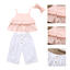 3pcs Newborn Toddler Infant Baby Girl Clothes T-shirt Tops+Long Pant Outfits Set