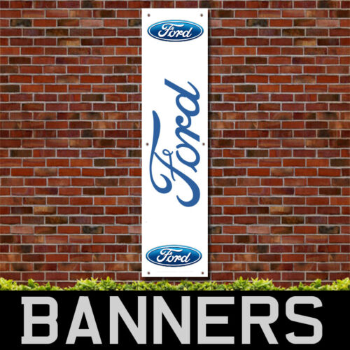 Ford Cars White PVC Banner Garage Office Showroom Advertising Signs BANPN00215 