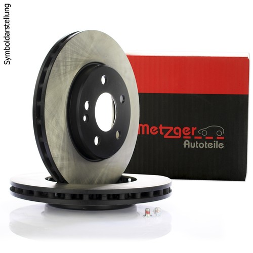 Metzger disco de freno conjunto de los discos de freno frenos coated//High Carbon 6110592