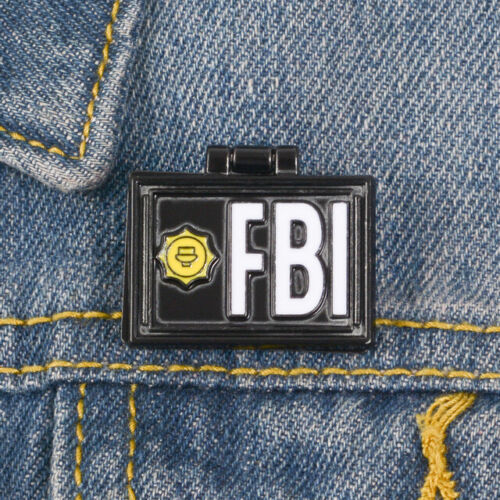 Enamel Brooch Badge Pin Cartoon FBI ID Card The Simpsons For Backpacks Clothes