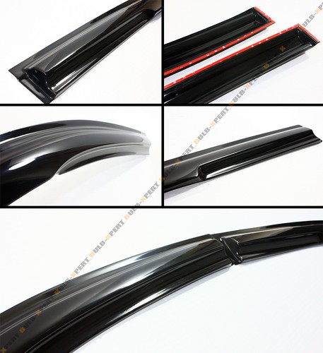 JDM WAVY STYLE SMOKED WINDOW VISOR VENT SHADE FOR 2013-2018 NISSAN SENTRA SEDAN