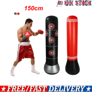 UK Heavy Duty Free Standing Boxing Punch Bag Kick Art UFC Training Indoor Sports
