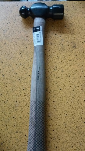 URRE 1324PN 24-OUNCE BALL PEIN HAMMER WITH OAK HANDLE STEEL