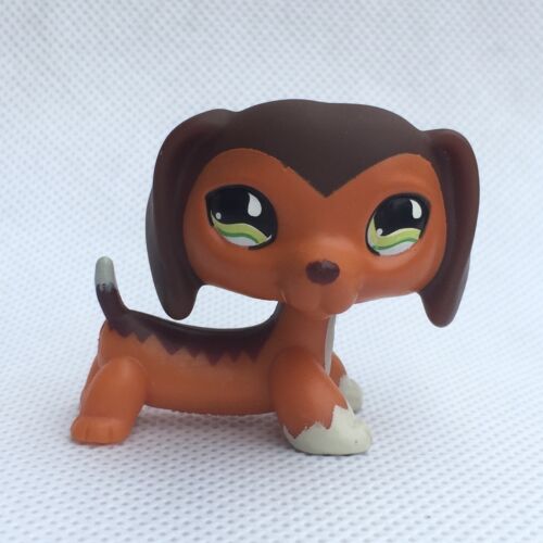 Littlest Pet Shop jouets DACHSHUND chien LPS rare chiot collection enfants jouet 