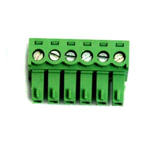 10pc Plug for pluggable terminal block 6P 8A300V Pitch= 3.81mm EC381V-06P Dinkle