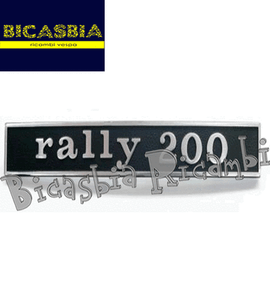 1431 PLATTE HINTEN VESPA RALLYE 200 VON 1974 AL 1979