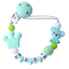 Silicone cute cartoon Crown Koala Baby Teether Pacifier Clips Holder Dummy clip