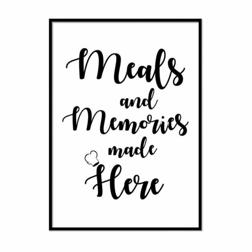 Kitchen Prints Framed Wall Art for Kitchen Funny Quote Prints Black and White