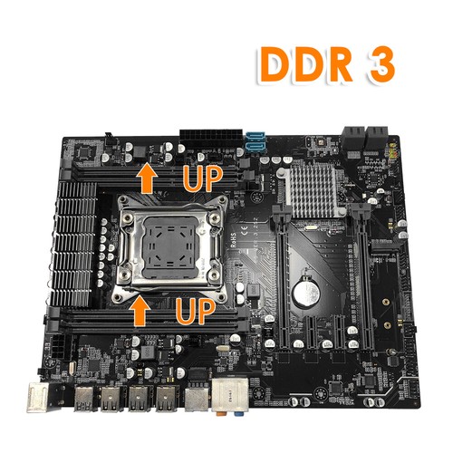 Motherboard NVME M2 ATX 64GB Memory LGA2011 Mainboard DDR3 DIMMs ECC /& Non-ECC