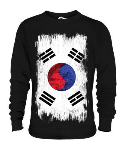 N shirt football La Corée du Sud Grunge Drapeau Unisexe Pull Hanguk Coréen Nam-Jos