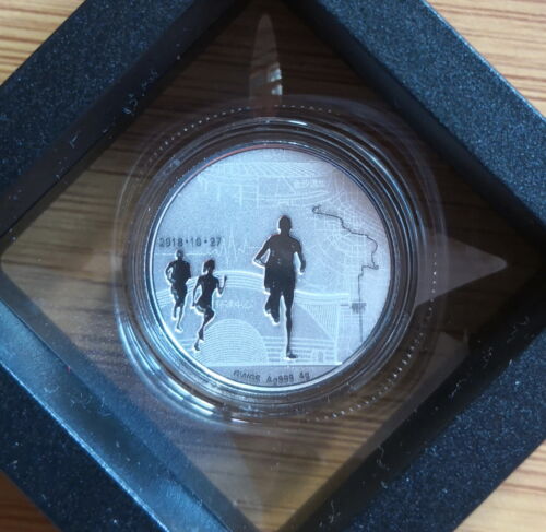 2018 China Chengdu International Marathon 4g Silver Panda Medal,China coin