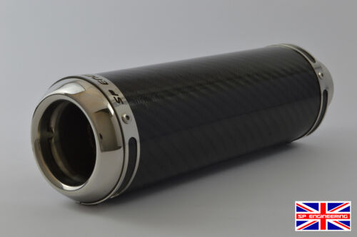2.5/" Slip On SP Engineering Carbon Fibre Stubby Domed GP Exhaust 63mm