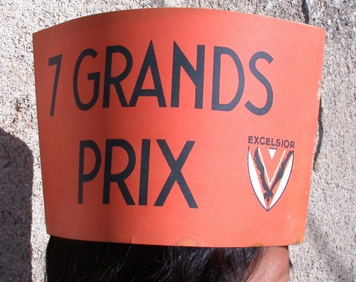 COUVRE CHEF TOQUE CHAPEAU publicitaire orange BIERE EXCELSIOR Tour de France
