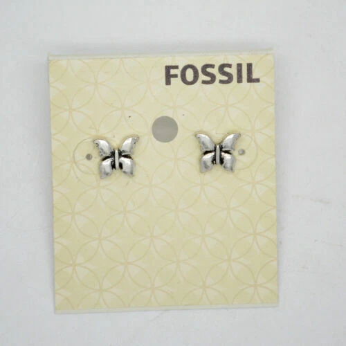 Pendientes de Moda Fossil Plateado