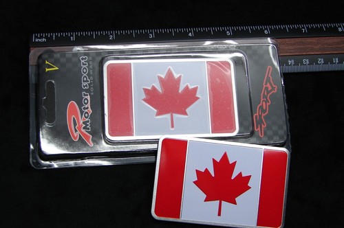 CANADA FLAG METAL 3D EMBLEM DECAL STICKER LOGO FOR CARS Maple Leaf l/'Unifolié