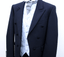 BOYS NAVY HERRINGBONE FROCK COAT 100/% WOOL WEDDING DRESS SUIT MJ-129 MENS
