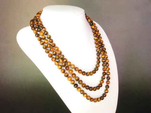 Nouveau 8 mm naturel Mixte Gemstone Stone perles rondes Collier 18//24//36 pouces