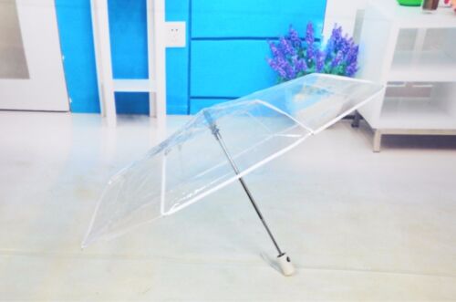 Automatique pliant parapluie transparent claire pluie parapluie mariage Parti Favor