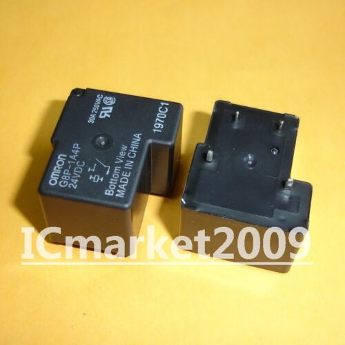 24V Coil. 2 PCS G8P-1A4P-24VDC Power PCB Relay,30A 250VAC SPST-NO 