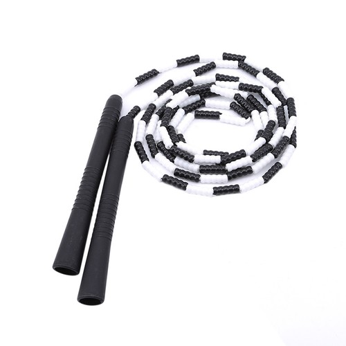 Sport Rope Bamboo Jumprope Sports Training Flat Handle Game Skipping Rope Beaded