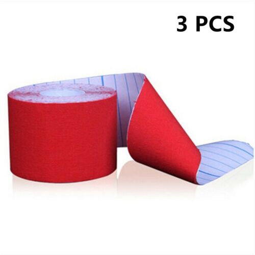 3 Rolls 5M Kinesiology Tape KT Muscle Strain Injury Support Physio Sports Set Au