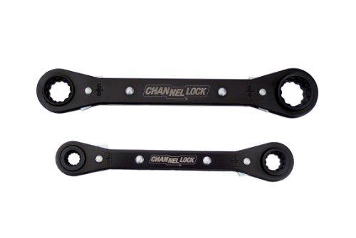 7//16-In 5//16-Inch by 3//8-Inch Channellock 841S SAE 8-n-1 Ratcheting Wrench Set
